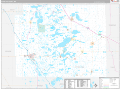 Otter Tail County, MN Digital Map Premium Style